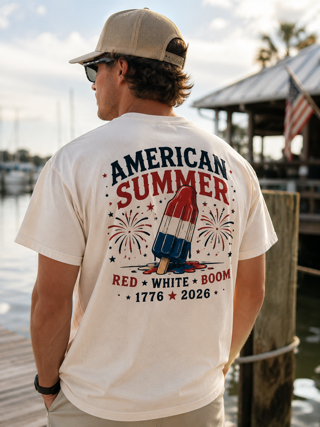 Fish Hook Rocket Pop Tee – American Summer